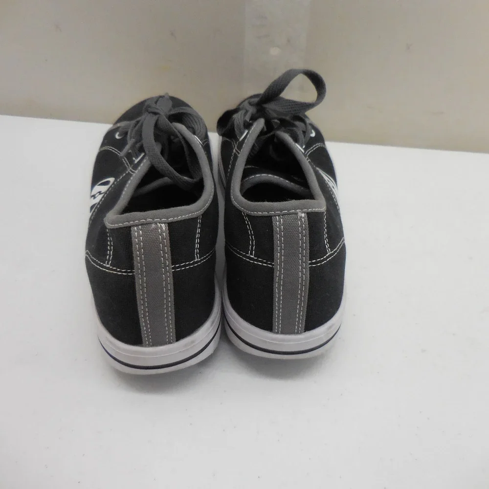 Heelys HES10459 Canvas Roller Shoes Black Grey Mens 7 Womens 8 Skate Sneakers